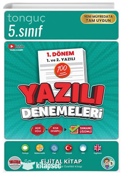 5- Sınıf Yazılı Denemeleri 1- Dönem 1 ve 2- Yazılı Tonguç Akademi